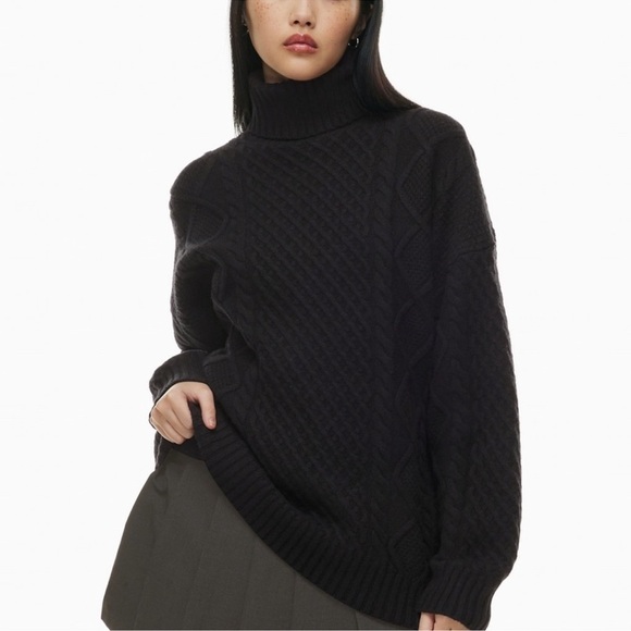 NWT Sunday Best Peggy Turtleneck Black 2XS - Picture 1 of 4